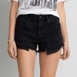 Black high waisted shorts